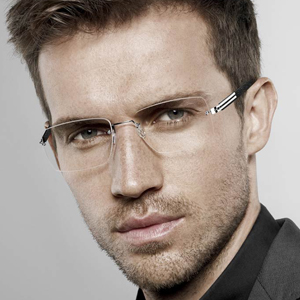 man wearing lindberg eyeglasses